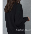 Sweats à capuche femme col rond